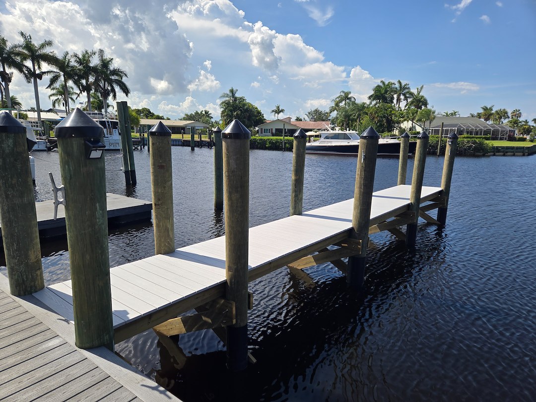 Custom Finger Dock Installation in Stuart, Florida | Lands End Marine Construction Thumbnail